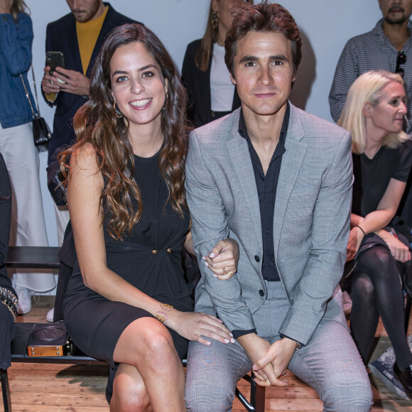 Anouchka Delon enceinte et son compagnon Julien Dereims - Arrivées au défilé Elie Saab "Collection Prêt-à-Porter Printemps/Eté 2020" lors de la Fashion Week de Paris (PFW), le 28 septembre 2019. © Olivier Borde / Bestimage 