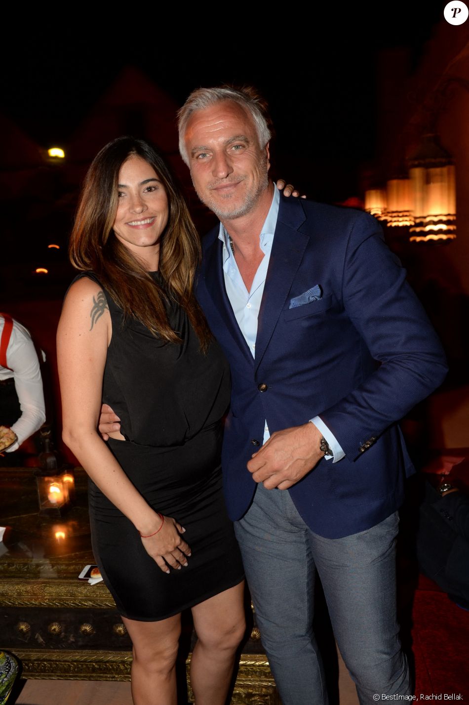 Exclusif - David Ginola et sa nouvelle et jeune compagne Maeva Denat - After show lors du festival "Marrakech du Rire 2018" à Marrakech au Maroc le 24 juin 2018. © Rachid Bellak/Bestimage
