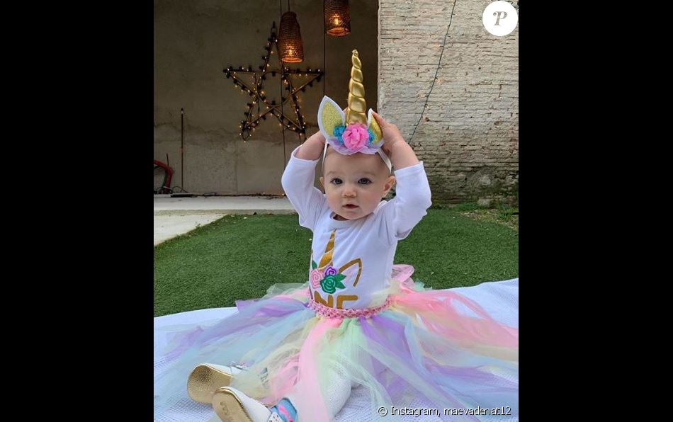Maëva Denat publie une photo de sa fille à l'occasion de son premier anniversaire. Instagram, le 22 février 2019.