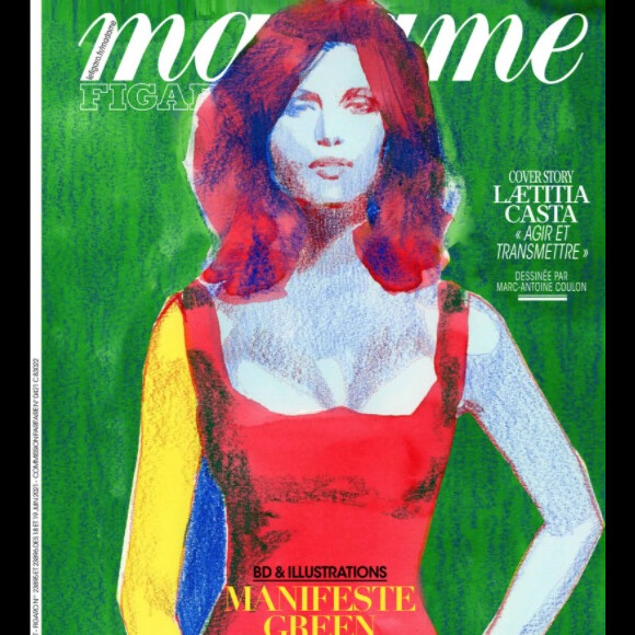 Retrouvez l'interview de Laetitia Casta dans le magazine Madame Figaro du 18 juin 2021.