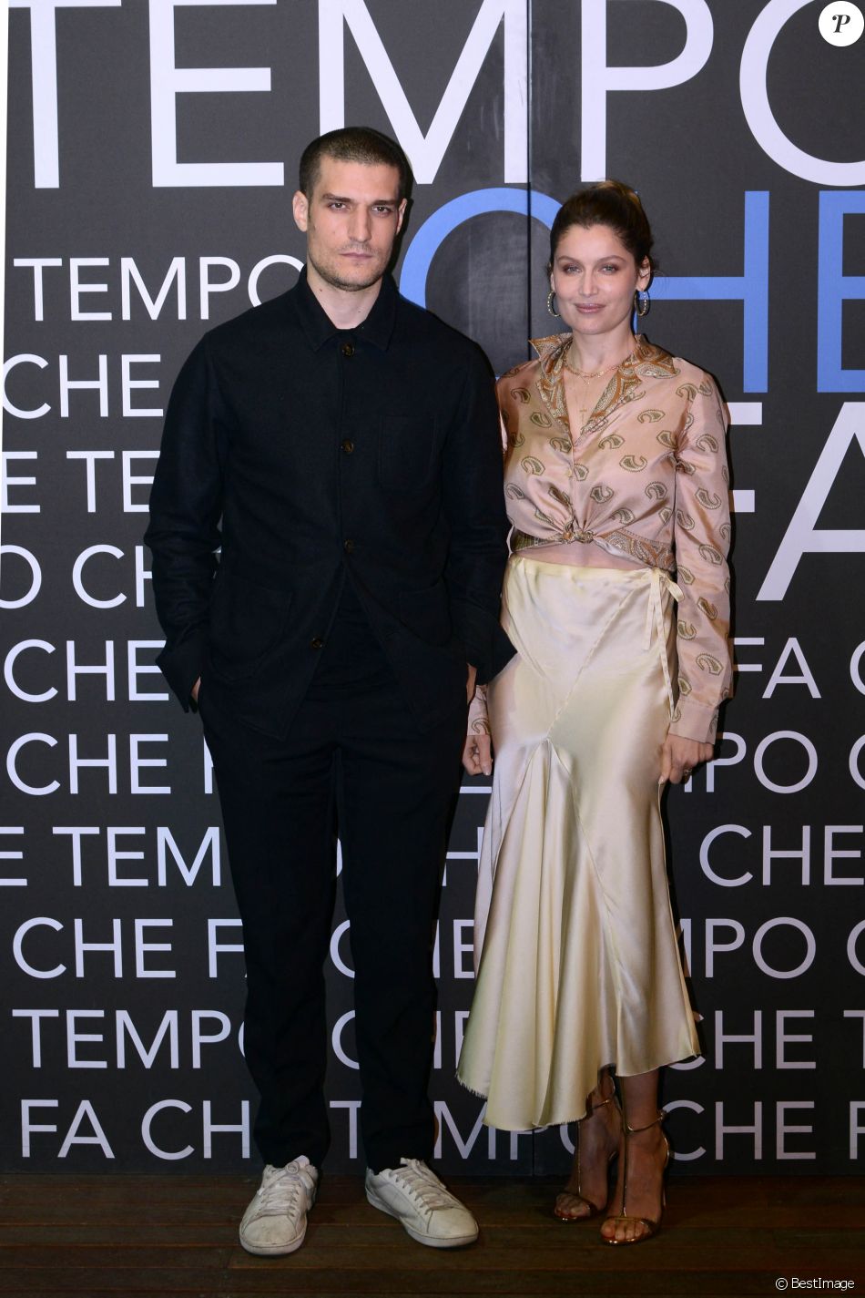 Louis Garrel et sa femme Laetitia Casta - Emission "Che Tempo Che Fa" à Milan en Italie le 7 avril 2019.