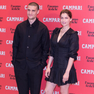 Laetitia Casta et son mari Louis Garrel - Photocall du film "L'Homme Fidèle" à Rome, Italie, le 5 avril 2019.