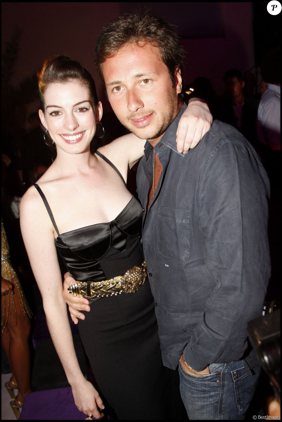 Exclusif - Raffaello Folliero et Anne Hathaway à Porto Cervo en Italie.