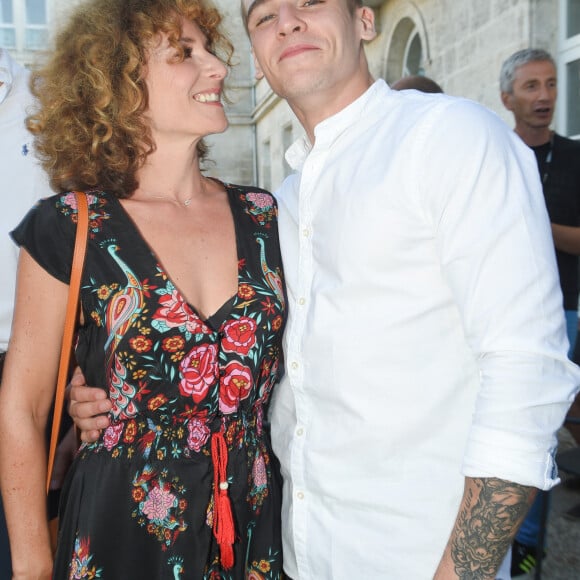 Elsa Lunghini et son fils Luigi Kröner lors du premier jour de la 11ème édition du festival du Film Francophone d'Angoulême, France, le 21 août 2018. © Coadic Guirec/Bestimage