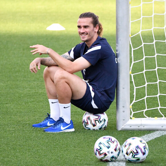 Antoine Griezmann s'entraine à Budapest pour l'Euro 2020 le 22 juin 2021. © Anthony Bibard / FEP / Panoramic / Bestimage
