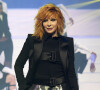 Mylène Farmer lors du dernier défilé de mode Haute-Couture printemps-été "Jean-Paul Gaultier" au théâtre du Châtelet à Paris, France.