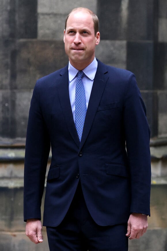 Le prince William, duc de Cambridge, arrive pour la cérémonie de clôture de l'Assemblée générale de l'Église d'Écosse, à la salle de l'Assemblée à Édimbourg, Ecosse, Royaume Uni.