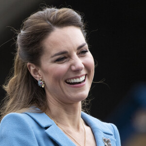 Kate Catherine Middleton, duchesse de Cambridge, lors de l'événement "Beating of the Retreat (Cérémonie de la Retraite)" au palais de Holyroodhouse à Edimbourg. Le 27 mai 2021 