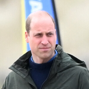 Le prince William, duc de Cambridge, et Catherine Kate Middleton, duchesse de Cambridge, font un tour de char à voile sur la plage Saint Andrews dans le comté de East Lothian en Ecosse le 26 mai 2021.