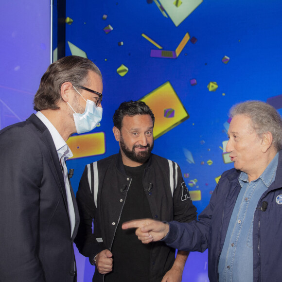 Exclusif - Nicolas Pernikoff, Cyril Hanouna, Michel Drucker - Enregistrement de l'émission TPMP le 27 mai 2021. © Jack Tribeca / Bestimage