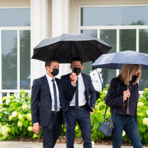 Emmanuel et Brigitte Macron vont voter pour le second tour des élections régionales et départementales au palais des Congrès au Touquet. Le 27 juin 2021. © Romain Gaillard / Pool / Bestimage