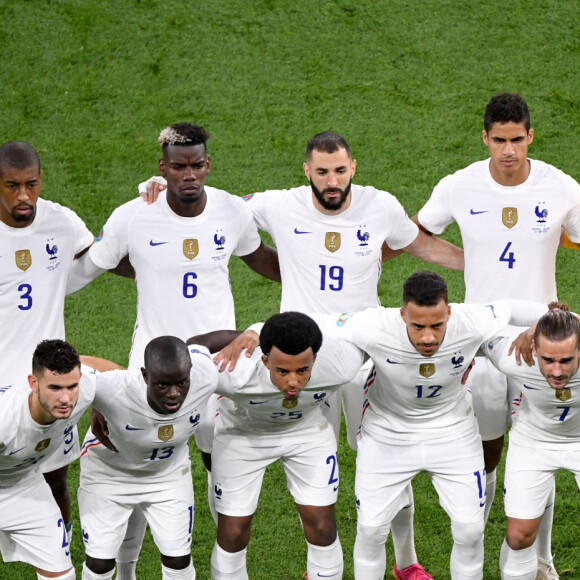 Equipe de France - Match de football de l'Euro 2020 à Budapest : La France ex aequo avec le Portugal 2-2 au Stade Ferenc-Puskas le 23 juin 2021. © Anthony Bibard/FEP/Panoramic / Bestimage 