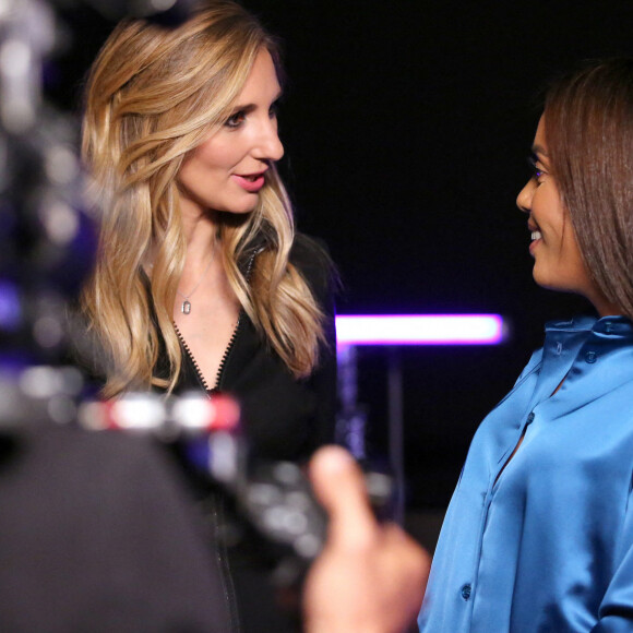 Exclusif - Marie Portolano et Amel Bent - Backstage de l'enregistrement de l'émission "La soirée extraordinaire : La musique comme vous ne l'avez jamais vue", qui sera diffusée le 30 juin sur M6. © Gaffiot-Moreau / Bestimage