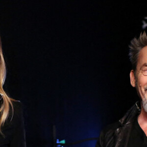 Exclusif - Marie Portolano et Florent Pagny - Backstage de l'enregistrement de l'émission "La soirée extraordinaire : La musique comme vous ne l'avez jamais vue", qui sera diffusée le 30 juin sur M6. © Gaffiot-Moreau / Bestimage