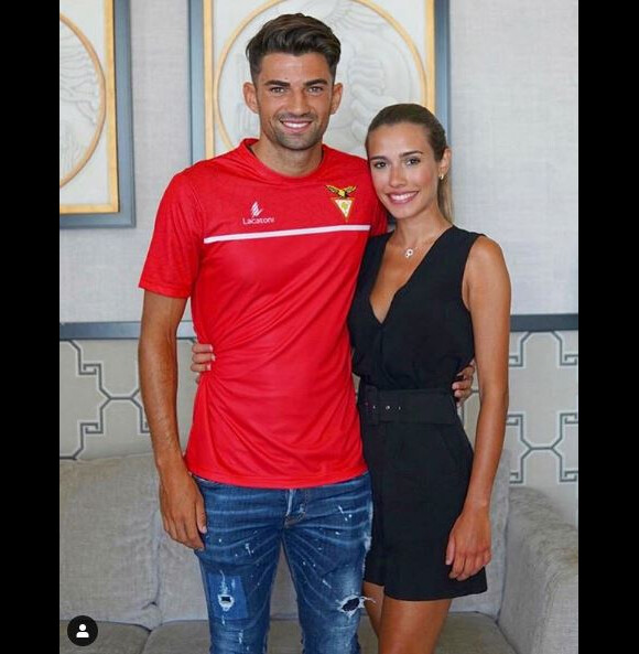 Enzo Zidane avec sa compagne Karen Gonçalves sur Instagram le 17 juillet 2019.