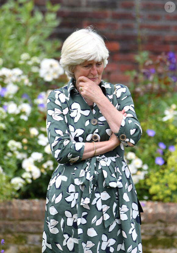 Jane Fellowes, la soeur de Diana - Inauguration de la statue de la princesse Diana dans les jardins de Kensington Palace à Londres, le 1er juillet 2021. Ce jour-là, la princesse Diana aurait fêté son 60 ème anniversaire.