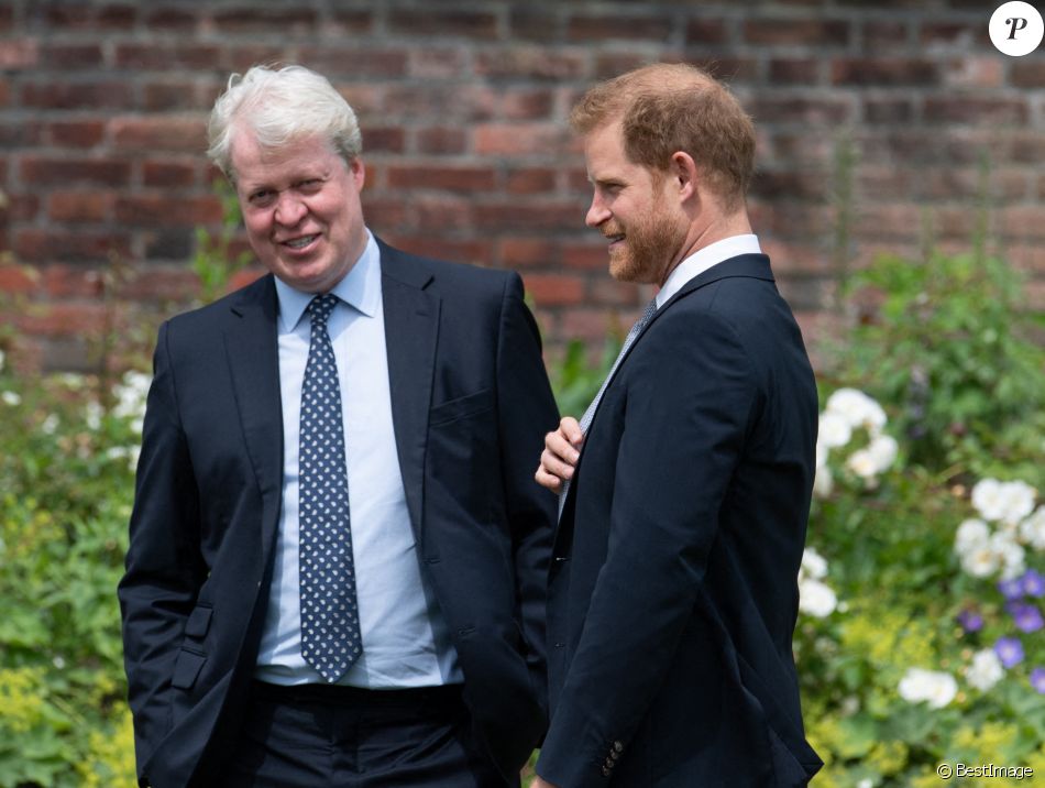 Le prince Harry et son oncle Charles Spencer - Inauguration de la ...