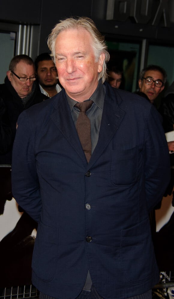 Alan Rickman lors de la premiere du film "The Invisible Woman" a Londres. Le 27 janvier 2014.