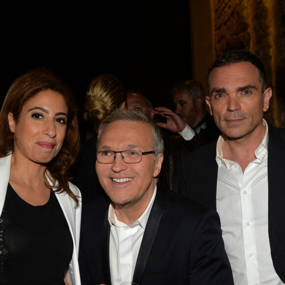 Exclusif - Léa Salamé, Laurent Ruquier, Yann Moix et Marc-Antoine Le Bret à l'enregistrement de l'émission "On n'est pas couché" à la Villa Domergue lors du 69ème Festival International du Film de Cannes le 18 mai 2016. © Giancarlo Gorassini / Veeren / Bestimage