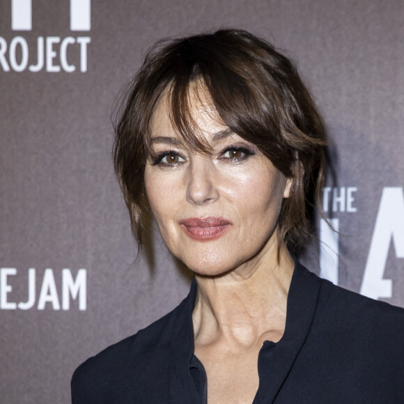 Monica Bellucci dans le Hall de la Villette à Paris, le 22 juin 2020.  © Olivier Borde/Bestimage 