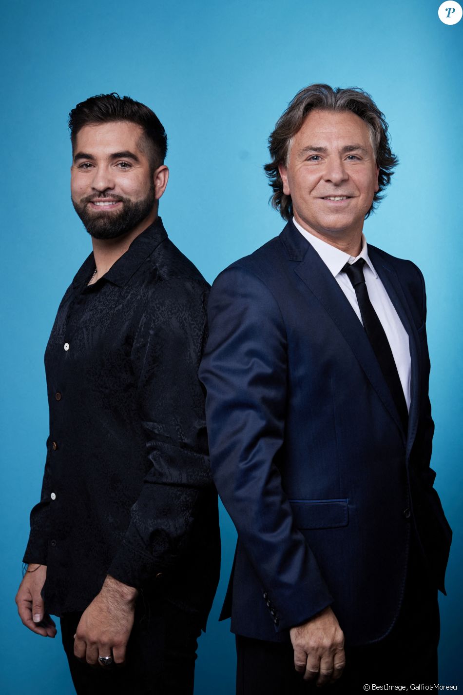 Kendji Girac et Roberto Alagna - Enregistrement de l'émission "Duos Mystères" à la Seine Musicale à Paris, qui sera diffusée le 12 juin sur TF1