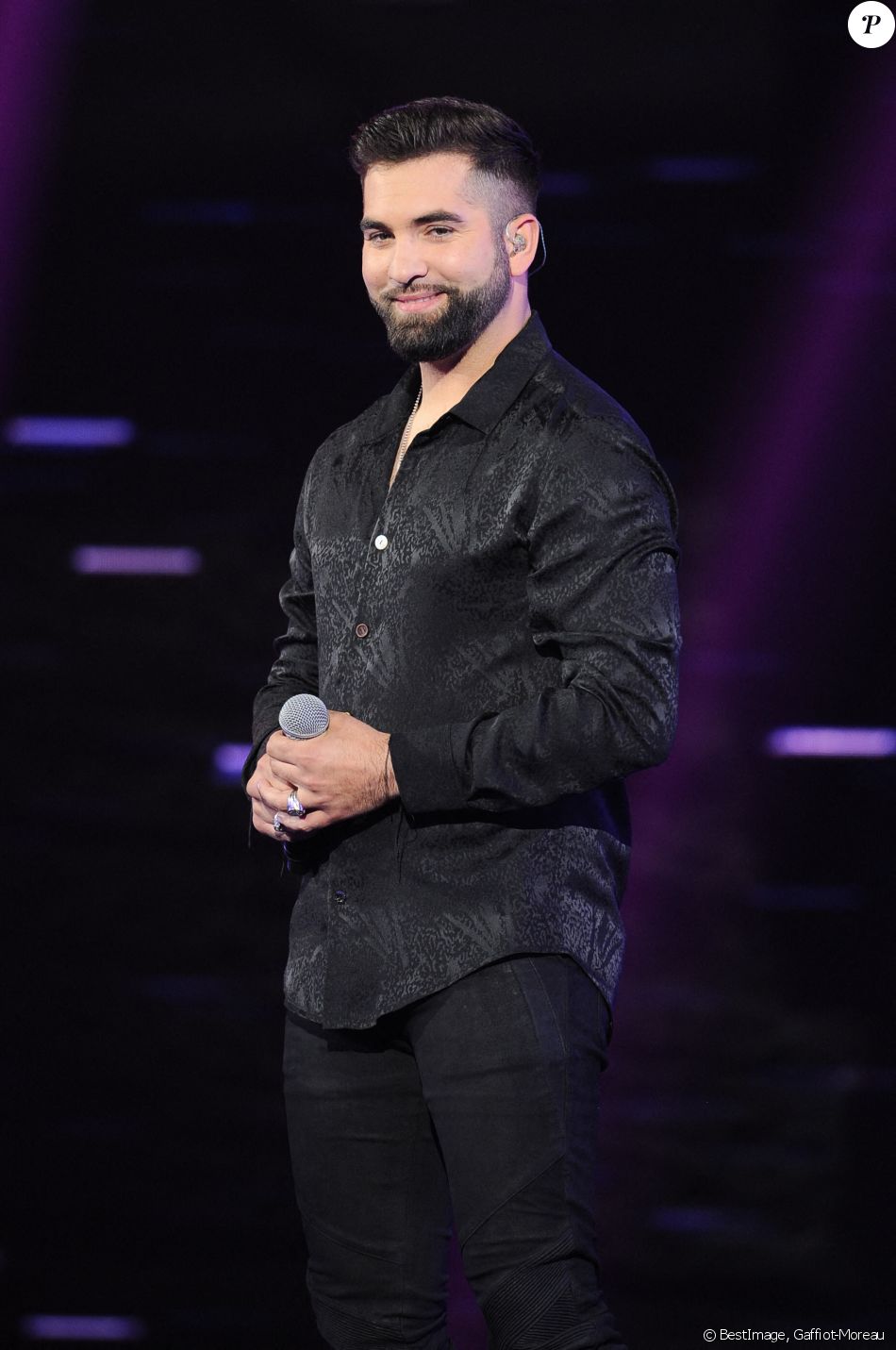 Kendji Girac - Enregistrement de l'émission "Duos Mystères" à la Seine Musicale à Paris, qui sera diffusée le 12 juin sur TF1.
