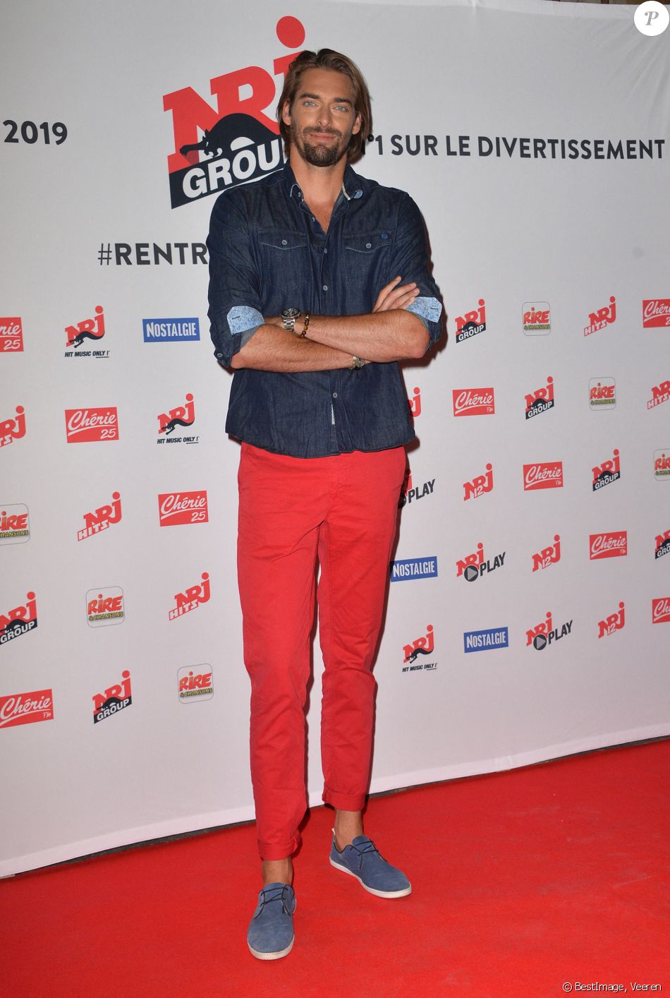 Camille Lacourt - Conférence de rentrée du Groupe NRJ au théâtre des Folies Bergère à Paris, le 16 septembre 2019. © Veeren/Bestimage