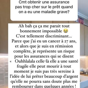 Agathe Auproux discriminée à cause de son cancer au moment d'acheter son premier appartement - Instagram