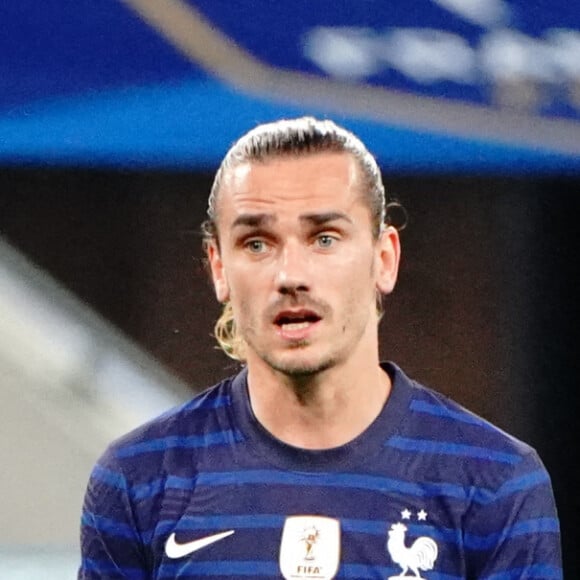 Antoine Griezmann lors du match amical de préparation de l'UEFA Euro 2020 "France - Pays de Galles (3-1)" au stade Allianz Riviera à Nice, le 2 juin 2021.