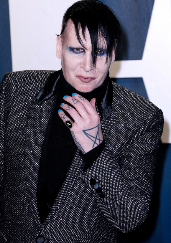 Marilyn Manson à la soirée "Vanity Fair Oscar Party" après la 92ème cérémonie des Oscars 2020 au Wallis Annenberg Center for the Performing Arts à Los Angeles, le 9 février 2020.