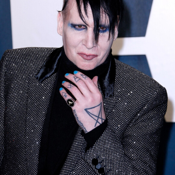 Marilyn Manson à la soirée "Vanity Fair Oscar Party" après la 92ème cérémonie des Oscars 2020 au Wallis Annenberg Center for the Performing Arts à Los Angeles, le 9 février 2020.