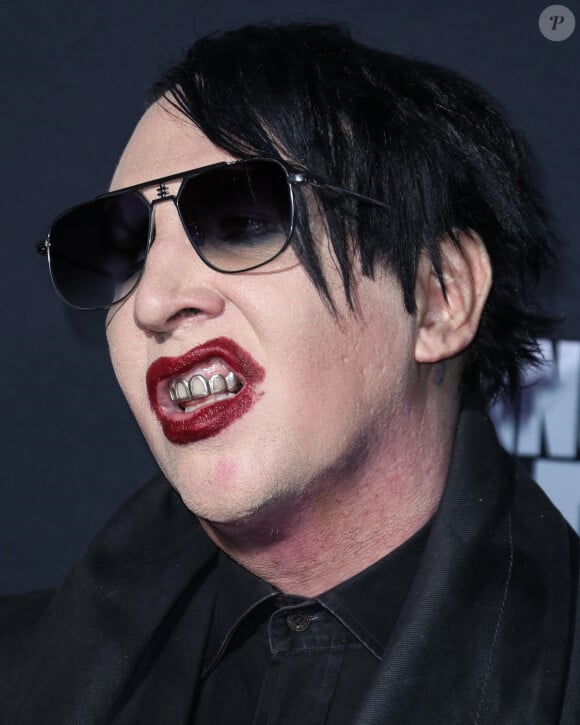 Marilyn Manson à la projection de la saison 10 de The Walking Dead au théâtre TCL Chinese dans le quartier de Hollywood à Los Angeles, le 23 septembre 2019.