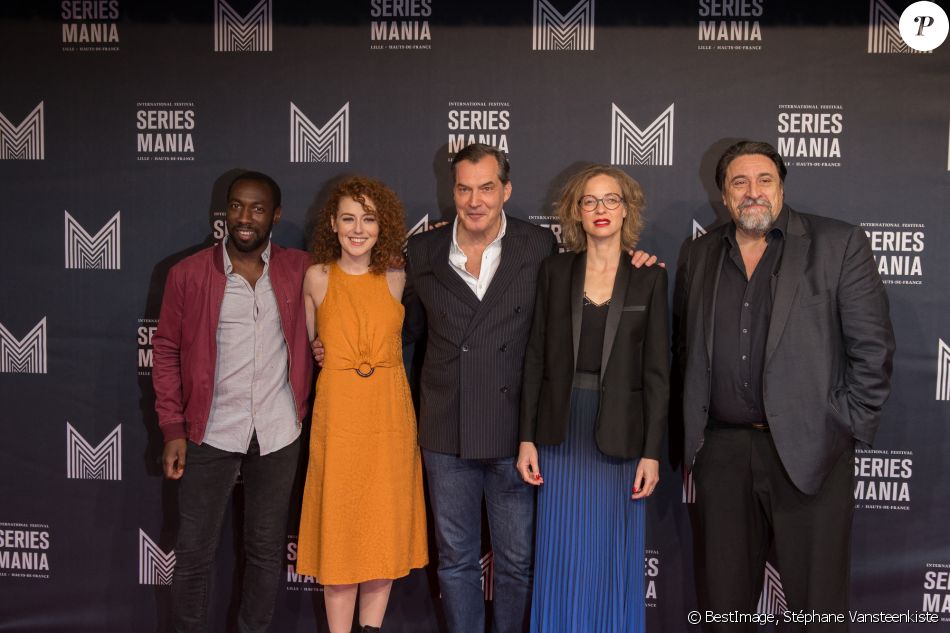 Cyril Gueï, Blandine Bellavoir, Samuel Labarthe, Elodie Frenck, Dominique Thomas - Soirée d&#039;ouverture du festival Series Mania au Tripostal à Lille. Le 27 avril 2018 © Stéphane Vansteenkiste / Bestimage