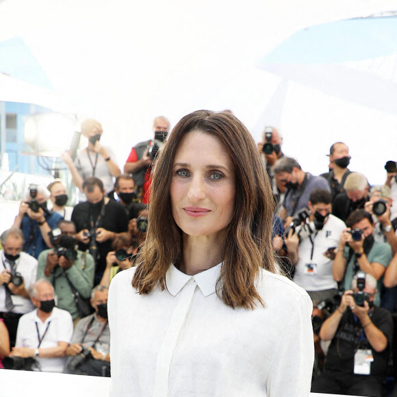Camille Cottin au photocall du film "Stillwater" (Hors compétition) lors du 74ème festival international du film de Cannes le 9 juillet 2021 