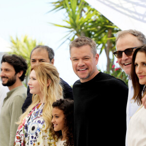 Abigail Breslin, Matt Damon, Tom McCarthy, Camille Cottin au photocall du film Stillwater (Hors compétition) lors du 74ème festival international du film de Cannes le 9 juillet 2021 