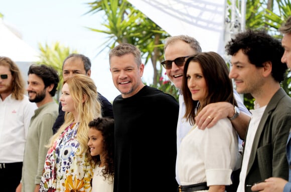 Abigail Breslin, Matt Damon, Tom McCarthy, Camille Cottin au photocall du film Stillwater (Hors compétition) lors du 74ème festival international du film de Cannes le 9 juillet 2021 