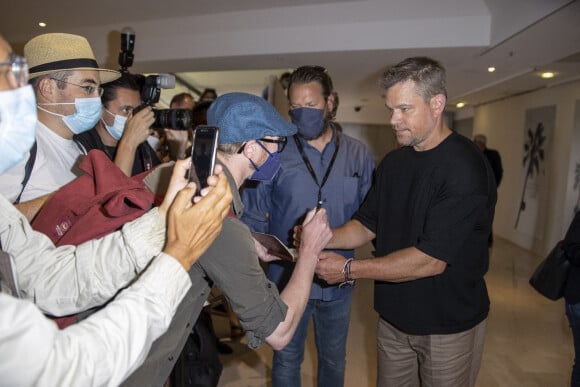 Exclusif - Matt Damon en marge du photocall du film Stillwater (Hors compétition) lors du 74ème festival international du film de Cannes le 9 juillet 2021 © Borde / Jacovides / Moreau / Bestimage 