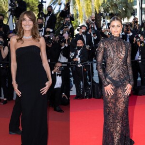 Carla Bruni-Sarkozy et Taylor Hill au 74e Festival de Cannes.
