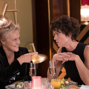 Exclusif - Muriel Robin, Anne Le Nen - Enregistrement de l'émission "Le Grand Restaurant" à Paris sera diffusée le 3 février 2021 sur M6. © Philippe Leroux / Bestimage 