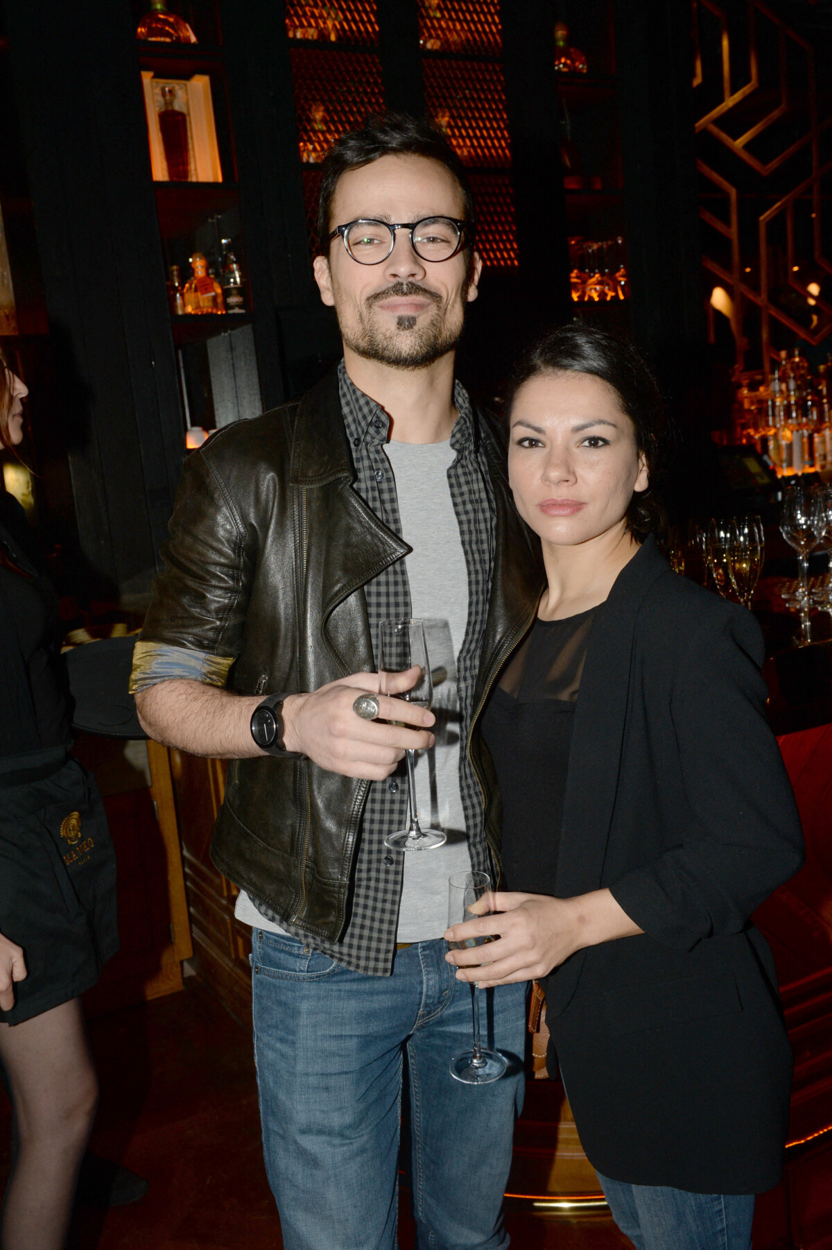 Photo Damien Sargue et sa compagne Emilie Inauguration du restaurant péruvien 