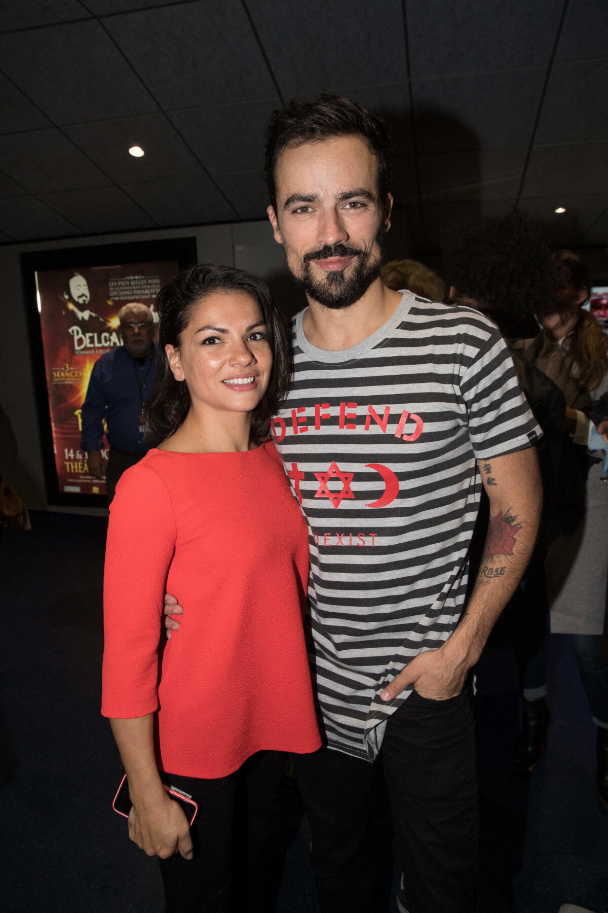 Photo Damien Sargue et sa compagne Emilie Générale de la comédie musicale 