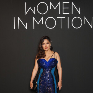 Salma Hayek assiste à la soirée Kering "Women In Motion" lors du 74ème Festival International du Film de Cannes, le 11 juillet 2021. © Jacovides-Borde-Moreau/Bestimage