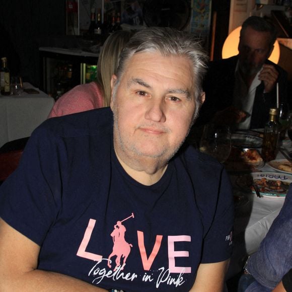 Exclusif - Pierre Ménès au dîner fin de saison Jordan de luxe au restaurant Alfredo Positano à Paris, France. © Philippe Baldini/Bestimage