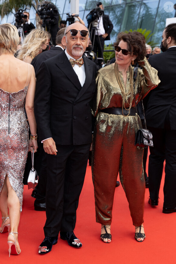 Christian Louboutin et guest - Montée des marches du film " The French Dispatch" lors du 74ème Festival International du Film de Cannes. Le 12 juillet 2021 © Borde-Jacovides-Moreau / Bestimage