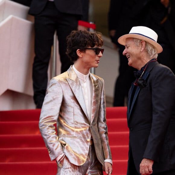 Timothée Chalamet, Bill Murray - Montée des marches du film " The French Dispatch" lors du 74ème Festival International du Film de Cannes. Le 12 juillet 2021 © Borde-Jacovides-Moreau / Bestimage