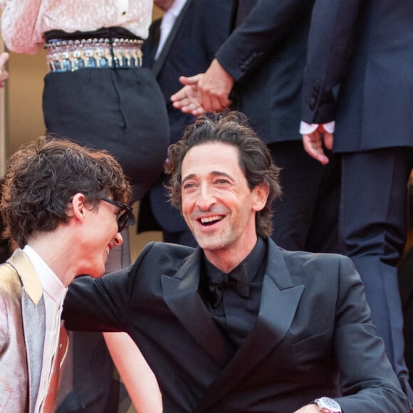 Timothée Chalamet, Adrien Brody - Montée des marches du film " The French Dispatch" lors du 74ème Festival International du Film de Cannes. Le 12 juillet 2021 © Borde-Jacovides-Moreau / Bestimage