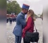 Demande en mariage avant le défilé du 14 juillet 2021