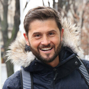 Exclusif - Christophe Beaugrand arrive aux studios de Radio France à Paris le 14 janvier 2021. 