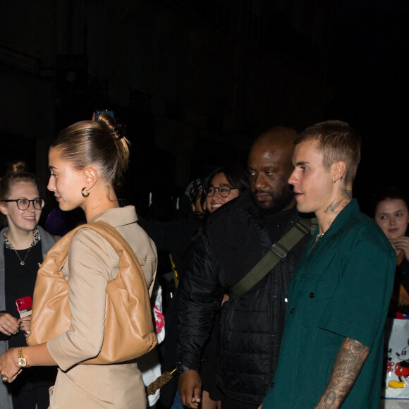 Exclusif - Justin Bieber et sa femme Hailey Bieber (Baldwin) arrivent à la Maison du Caviar à Paris, le 22 juin 2021.