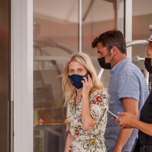 Mélanie Laurent, membre du jury, aperçue à l'entrée de l'hôtel Martinez pendant le 74 ème festival international du film à Cannes, le 13 juillet 2021.